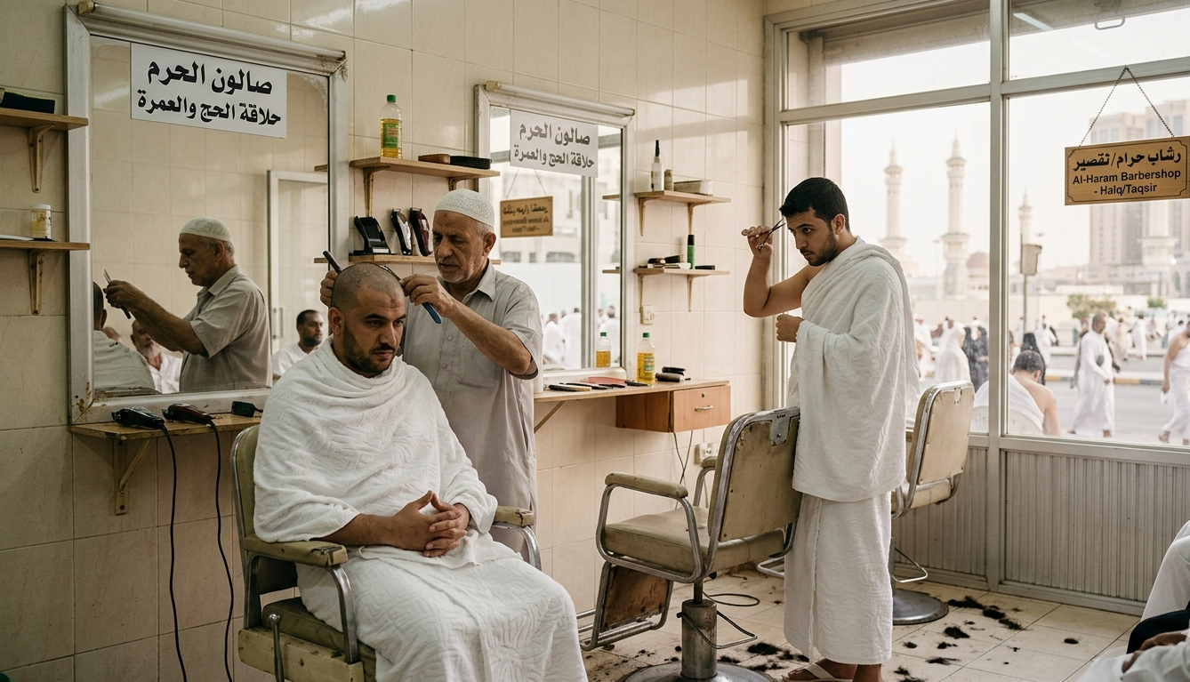 Halq or Taqsir (Hair Cutting)