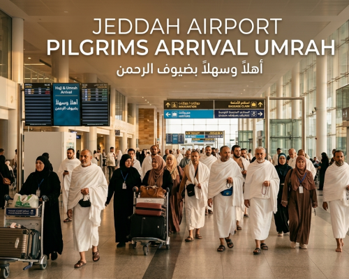“Jeddah airport pilgrims arrival Umrah